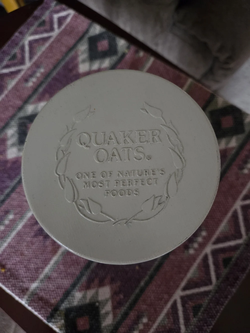 Quaker Old Fashioned Oats Canister - Red and Black